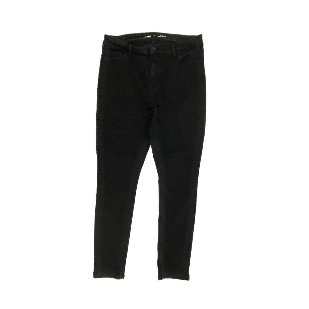 Old Navy High Rise Super Skinny Women's size 14 Black Denim Jeans